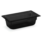 Vollrath Black 1/3 Size Super Pan 3&reg; 6.8 Qt. Plastic Pan