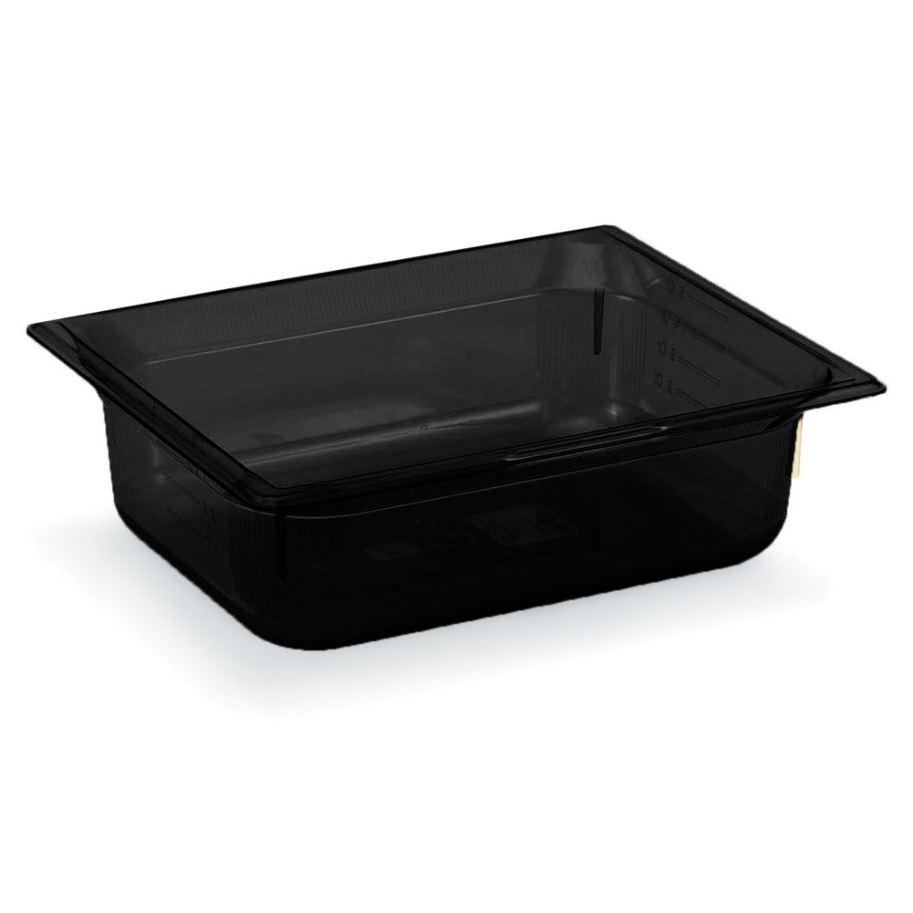 Vollrath Black Half Size Super Pan 3&reg; 11 Qt. Plastic Pan