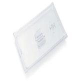 Super Pan 3 Clear 1/4 Size Low Temp Solid Plastic Pan Cover