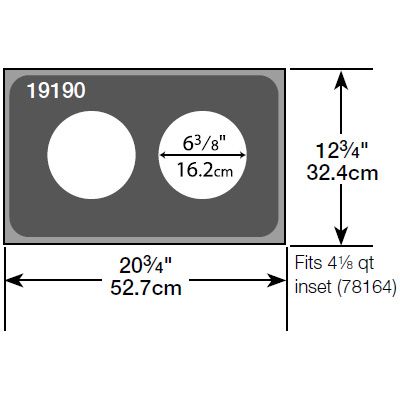 Two Opening S/S Adaptor Plate, 20-3/4" x 12-3/4"