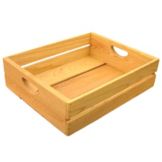 Crate Farm Natural Produce Flat w/ Clearcoat 18" x 14" x 5"