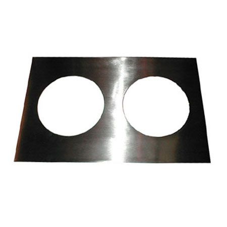 APW Wyott Two 7 Qt. Adapter Plate f/ 12x20 Opening, 14883