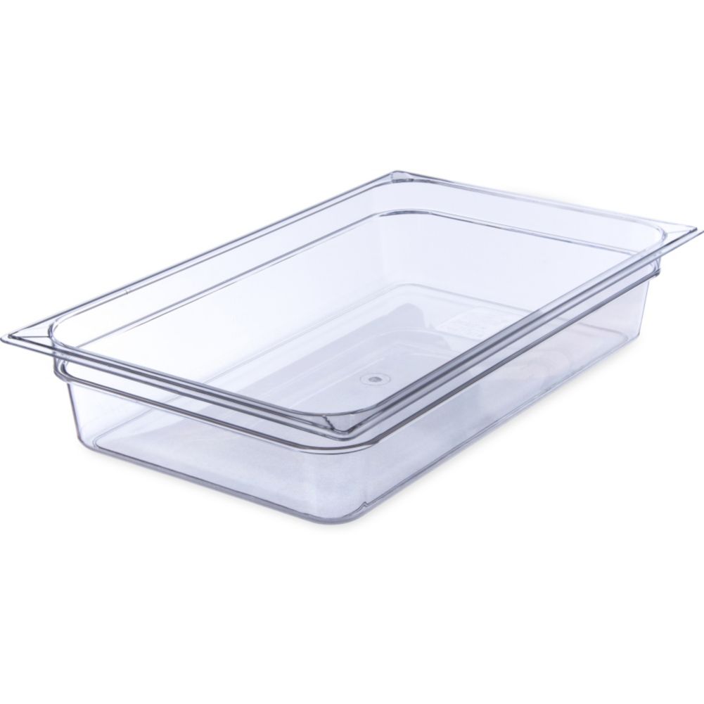 Full Size Food Pan, Clear, 4" Deep