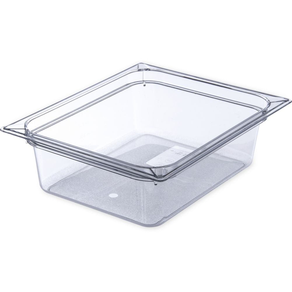 Half Size Food Pan, Clear, 4" Deep