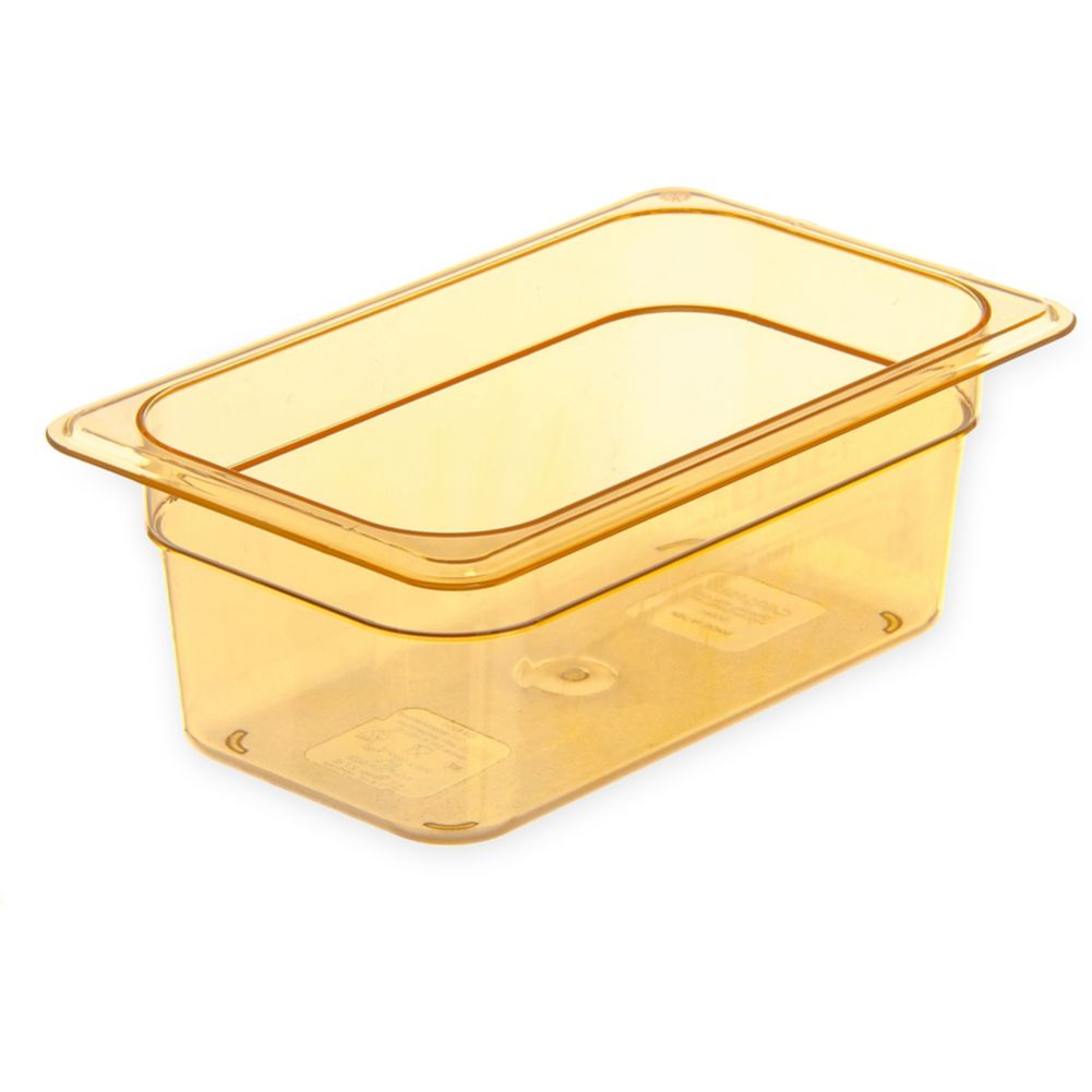Top Notch&reg; 1/4 Size Food Pan, Amber, 2.8 Qt