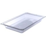 Full Size Food Pan, Clear, 2.5" Deep