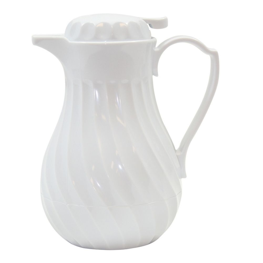 Tablecraft 20 Oz. Connoisserve&trade; White Coffee Decanter