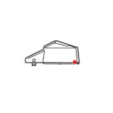 Wilbur Curtis&reg; Orange Decaf Lid Assembly for TLA2201G000D
