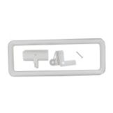 Clamp-Swing Pricing White Plastic Sign Holder