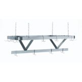 Ceiling Mounted Powder Coated Pot Rack, 48 X 22 X 12
