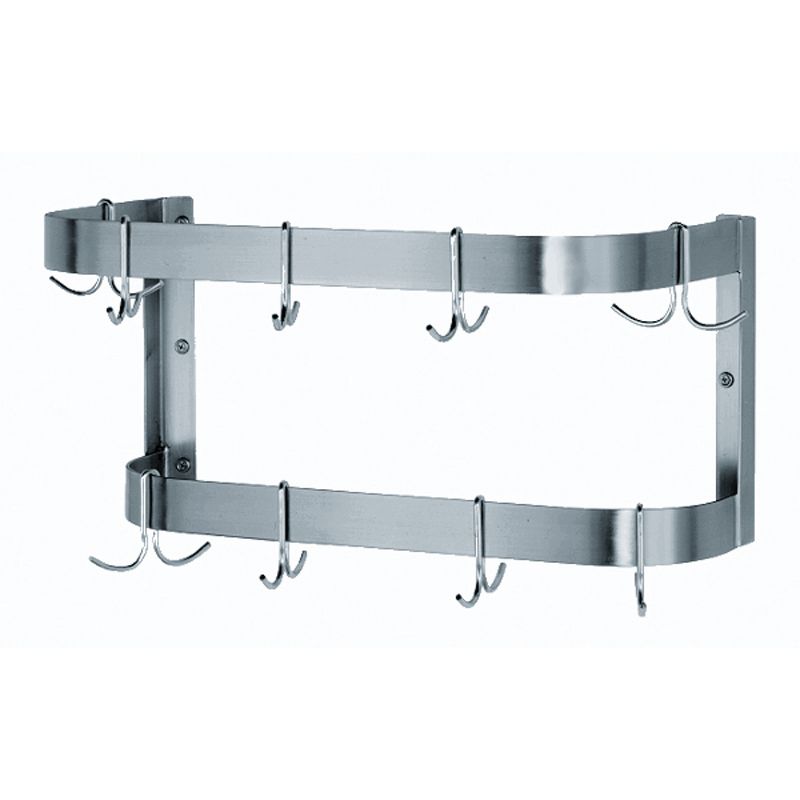 Wall Mounted S/S Pot Rack, 48 X 12 X 12