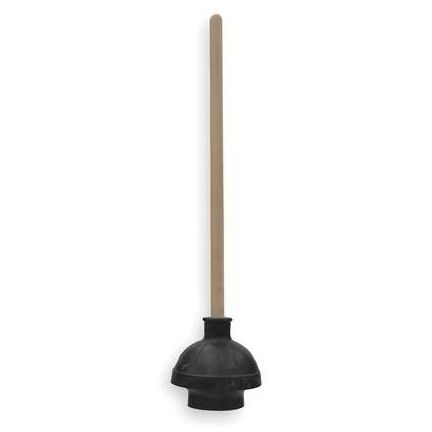Force Cup Plunger, 21" Wood Handle, 6" Cup