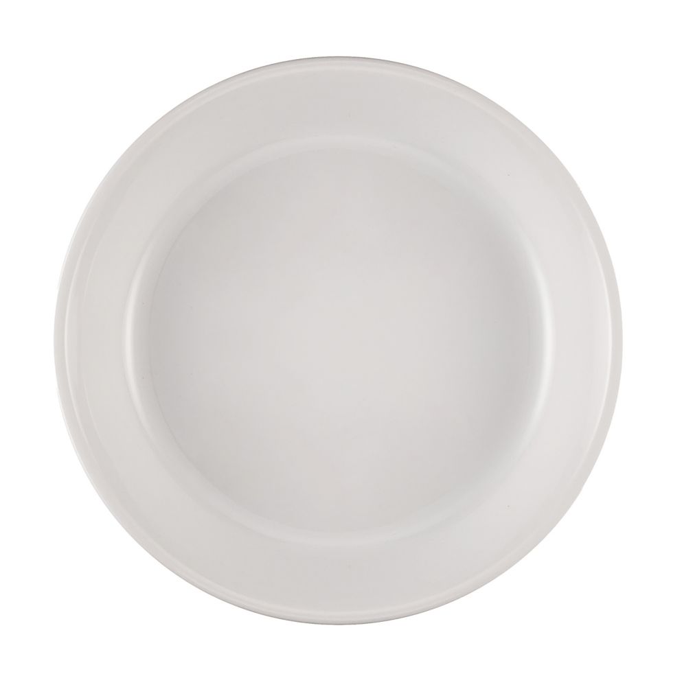 Dinex&reg; Dinet&reg; White High Heat 7-3/4" Entree Plate
