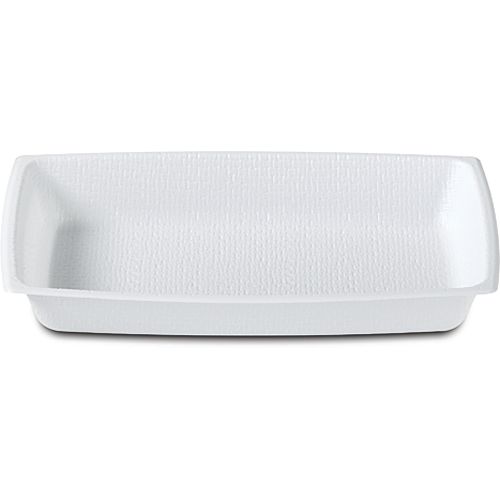 Dinex&reg; White Disposable 1-Compartment 12 Oz Entree Dish