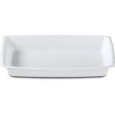 Dinex&reg; White Disposable 1-Compartment 12 Oz Entree Dish