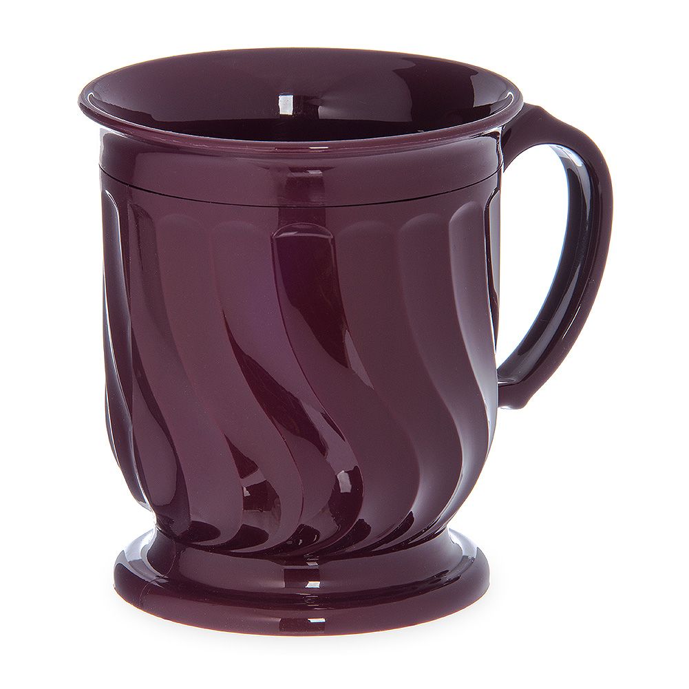 Dinex&reg; Turnbury&reg; Cranberry Pedestal Base 8 Oz Insulated Mug