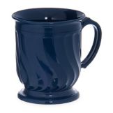 Dinex&reg; Turnbury&reg; Blue Pedestal Base 8 Oz Insulated Mug