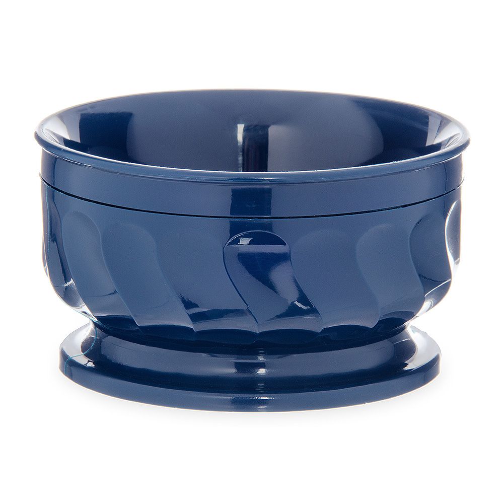 Dinex&reg; Turnbury&reg; Midnight Blue Pedestal 9 oz Insulated Bowl