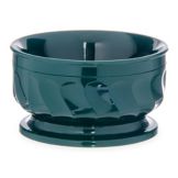 Dinex&reg; Turnbury&reg; Hunter Green Pedestal 9 oz Insulated Bowl