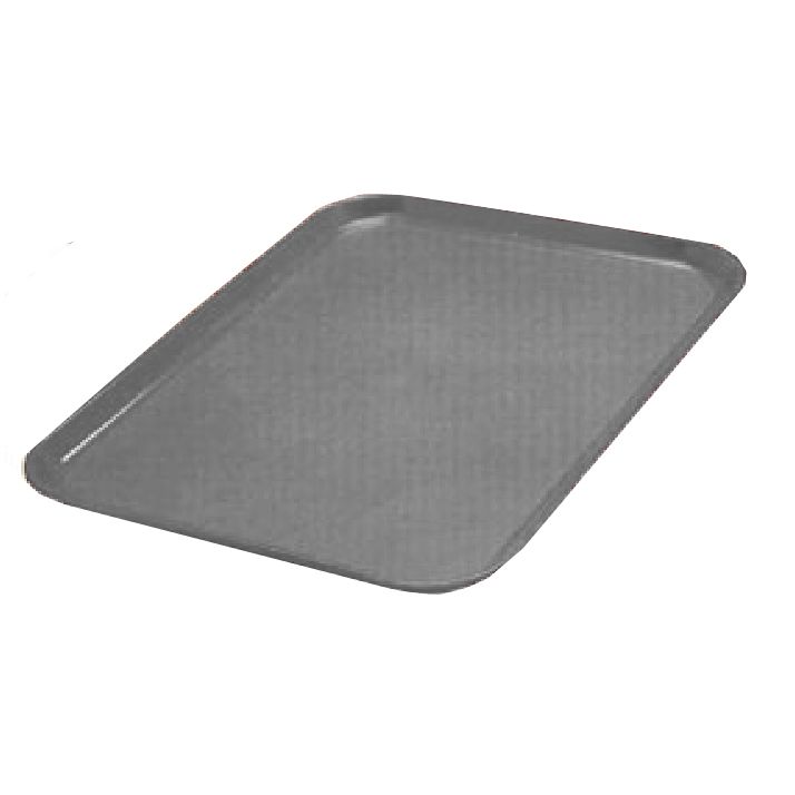 Dinex&reg; Gray 14" x 18" Flat Tray