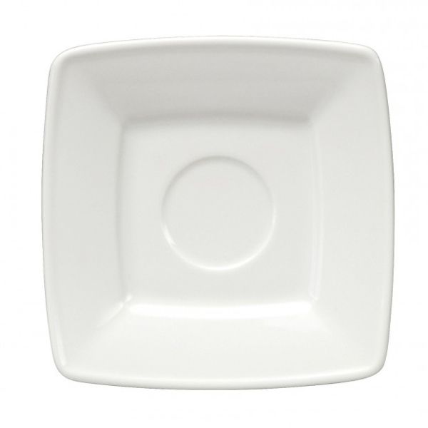 Oneida&reg; Quartet&trade; 6" Porcelain White Bouillon Saucer