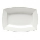 Oneida&reg; Quartet&trade; 9-3/8" x 6-5/8" White Platter