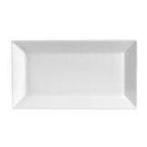 CAC China Kingsquare 11-1/2" Rectangle White Platter