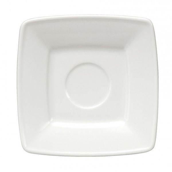 Oneida&reg; Quartet&trade; 6" Porcelain White Square Saucer