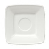 Oneida&reg; Quartet&trade; 6" Porcelain White Square Saucer