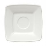 Oneida&reg; Quartet&trade; 6-5/8" White Cappuccino Saucer