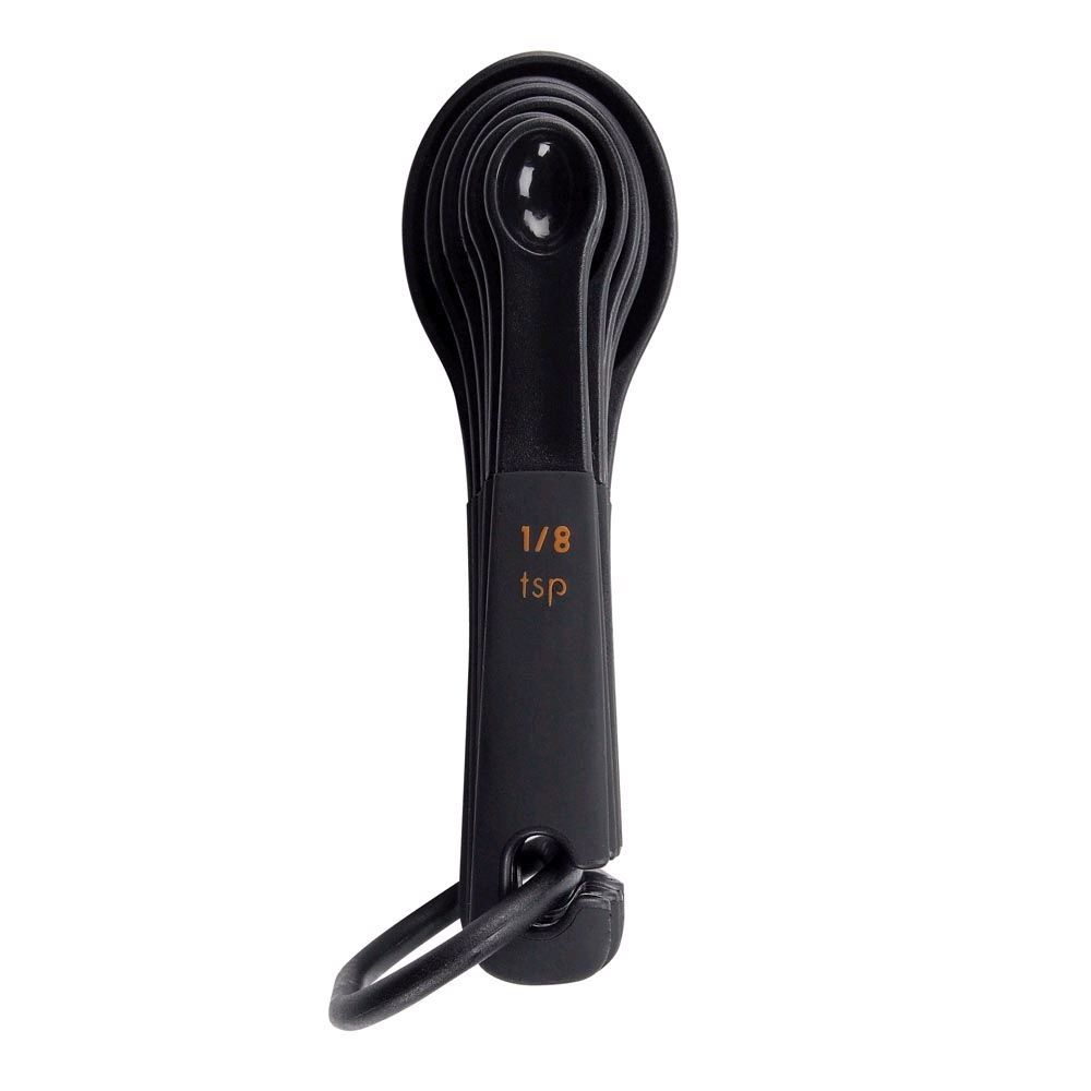 OXO International Good Grips Black 6 Piece Measuring Spoon Set