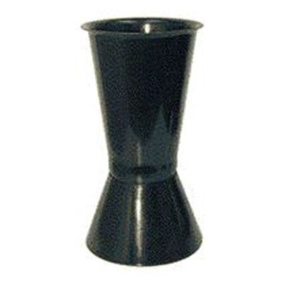 Floralware By E.P.M Black Plastic Vase w/ Base