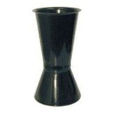 Floralware By E.P.M Black Plastic Vase w/ Base