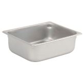S/S Half Size Pan, 4" H