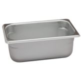 S/S Quarter Size 2.89 Qt Steam Table Pan, 4" Deep