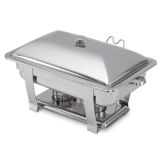 Orion&reg; Oblong Mirror Finish S/S Complete Lift-Off Chafer, 9 Qt