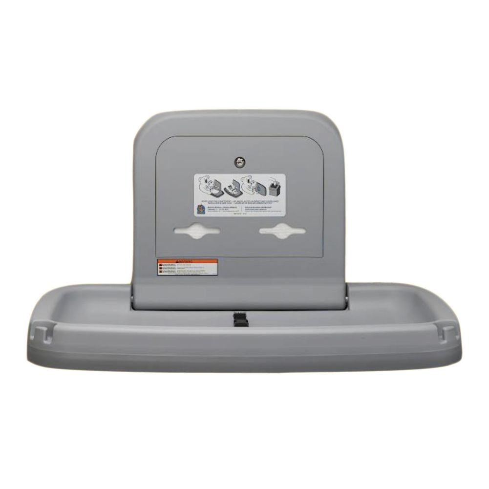 Koala Kare Gray Horizontal Baby Changing Station, KB200-01