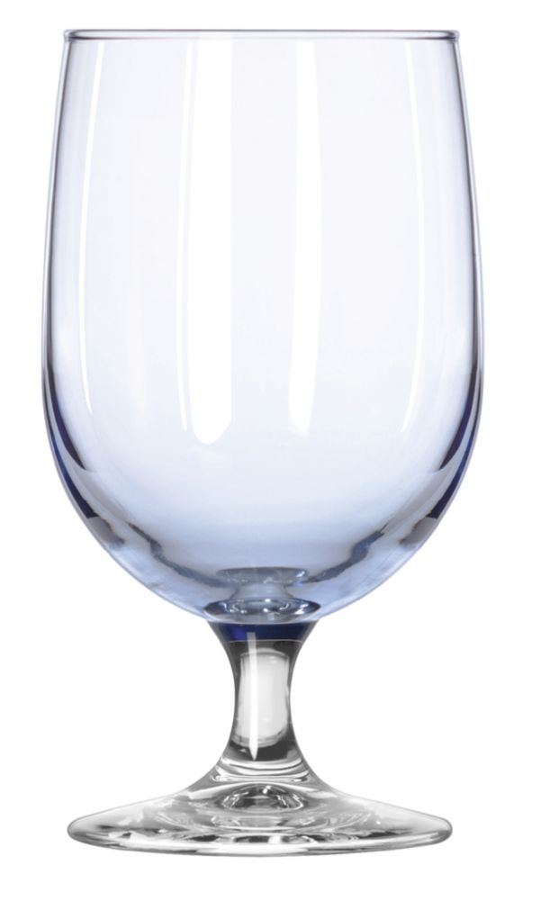 Libbey Montibello 16 oz Iced Tea Glass w/ Misty Blue Bowl