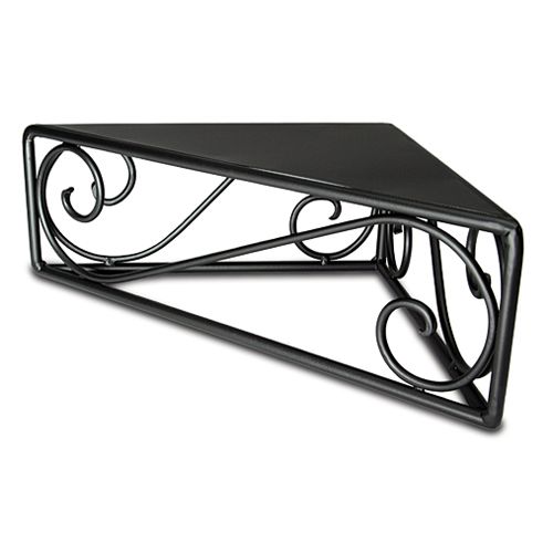 Delfin 12" x 12" x 5" Black Santa Fe Steel Triangle Riser