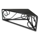 Delfin 12" x 12" x 5" Black Santa Fe Steel Triangle Riser