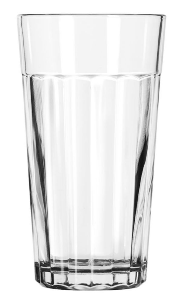 Libbey Paneled Duratuff 16 oz Cooler Tumbler Glass