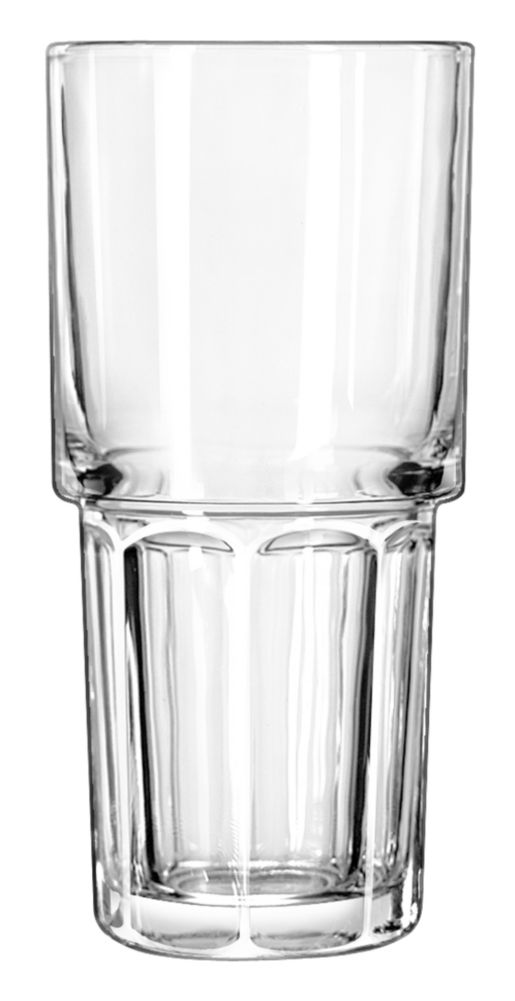 Gibraltar Stackable Duratuff Cooler Glass, 16 oz