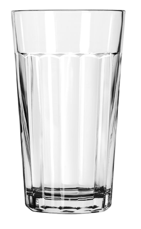 Libbey Paneled Duratuff 12 oz Tumbler Glass