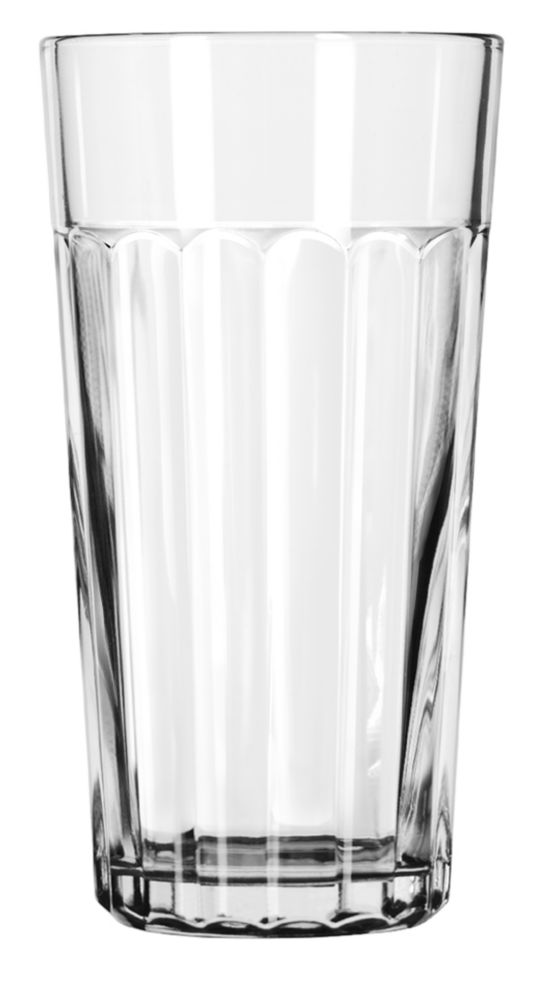 Paneled Duratuff Iced Tea Tumbler Glass, 20 oz
