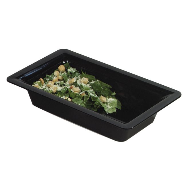 Carlisle&reg; Designer Displayware&trade; Full-Size Black Food Pan