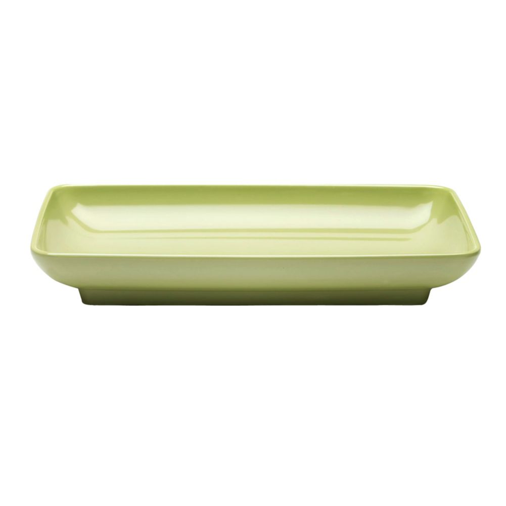 Elite Global Solutions Pappasan 14-1/2 x 8-1/2 Green Platter