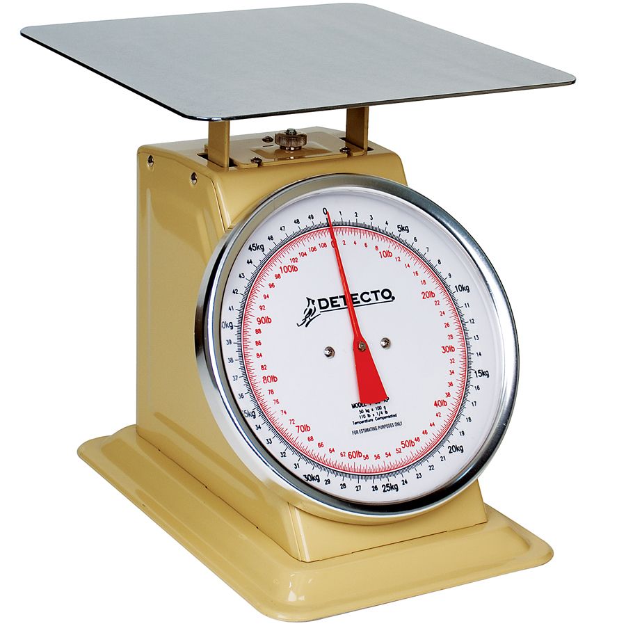 Detecto&reg; Mechanical Top Loading Dial 50 KG Dial Scale