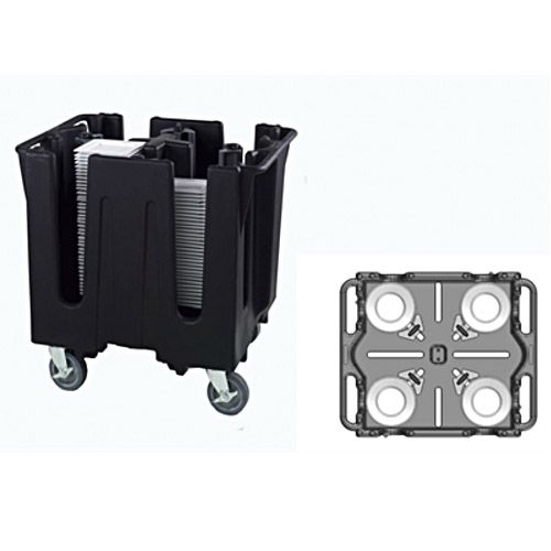 Traex&reg; 4 Post Black 8.125" to 9.5 Inch Plate/Bowl Dish Caddy