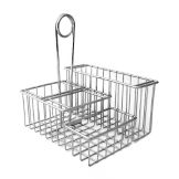 Clipper Mill 4-Compartment Chrome Table Caddy