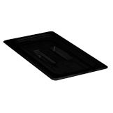 Cambro Black Camwear&reg; 1/3 Size Food Pan Cover w/ Handle